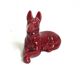 Chien en céramique
