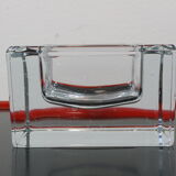 Cube/ Square shaped crystal ashtray Sevres France