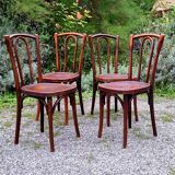 4 chairs bistrot type n°56 years 30