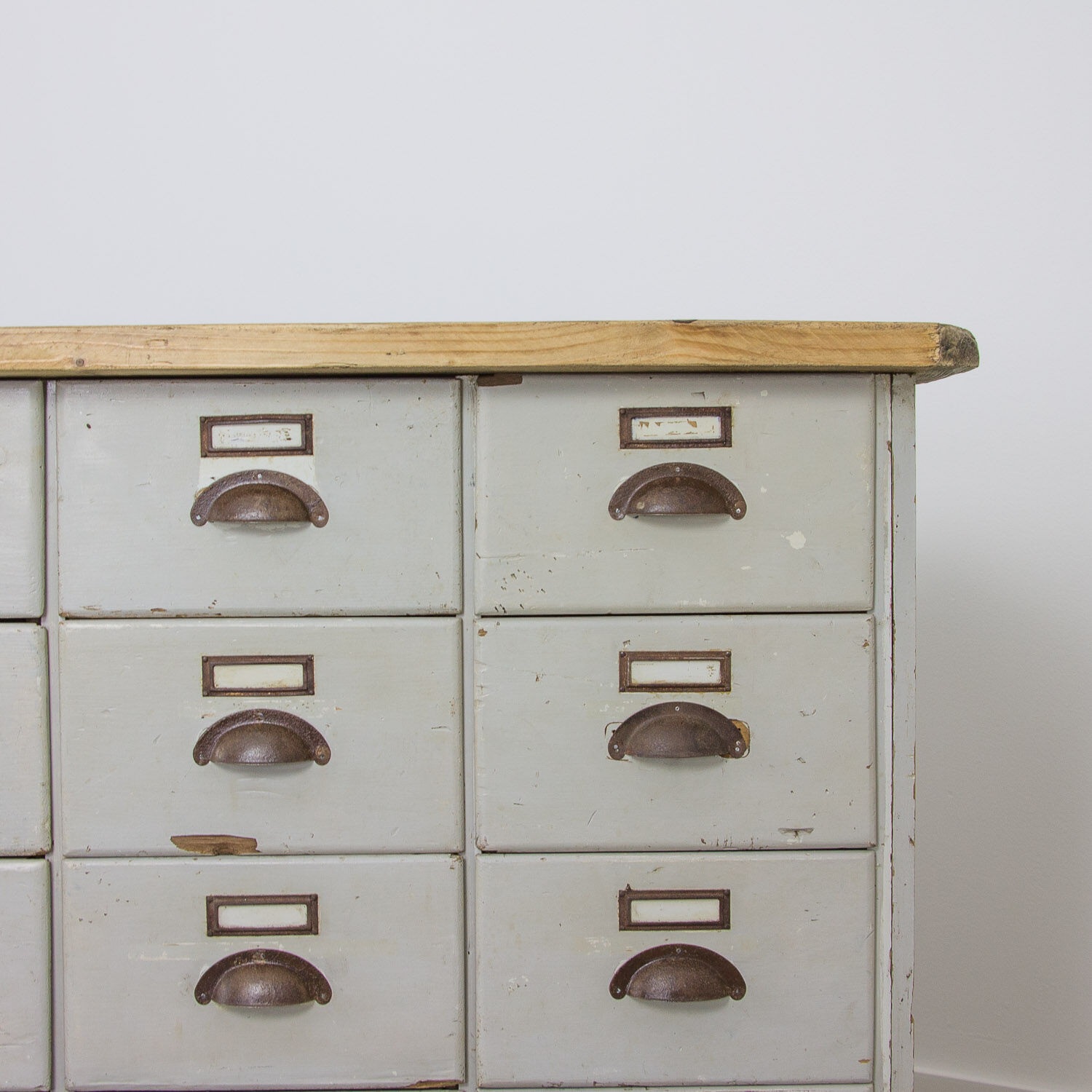 Vintage bank of drawers