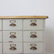 Vintage bank of drawers