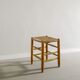 French Mid Century "N17" Wooden Rattan Straw by Charlotte Perriand, 1950s