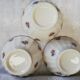 Set 3 bols fleuris