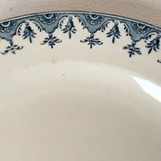 Round dish Terre de Fer navy blue L G model Doullens