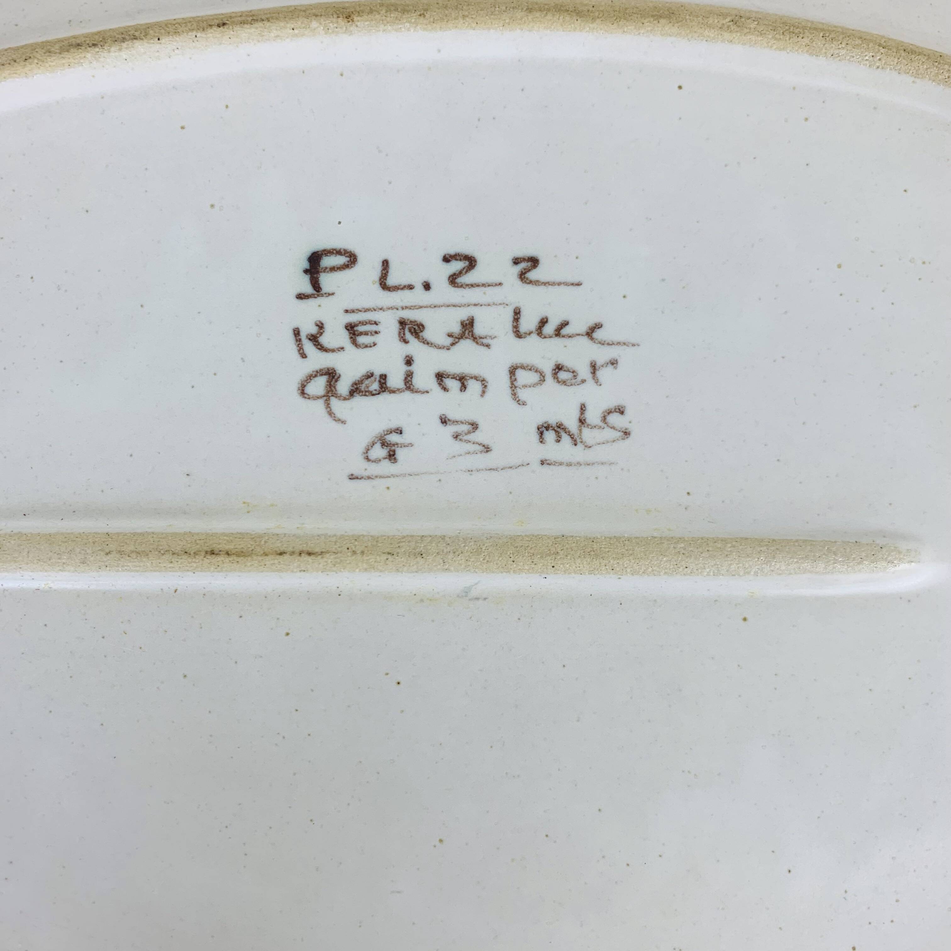 Keraluc Quimper ceramic dish