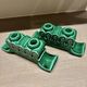 Pair of Art Deco green ceramic candlesticks