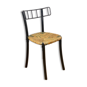 chaise vintage paille