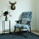 Fauteuil scandinave en fourrure