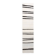 Beige & Black Striped Pattern Vintage Kilim Rug, 74x351 Cm