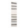 Beige & Black Striped Pattern Vintage Kilim Rug, 74x351 Cm
