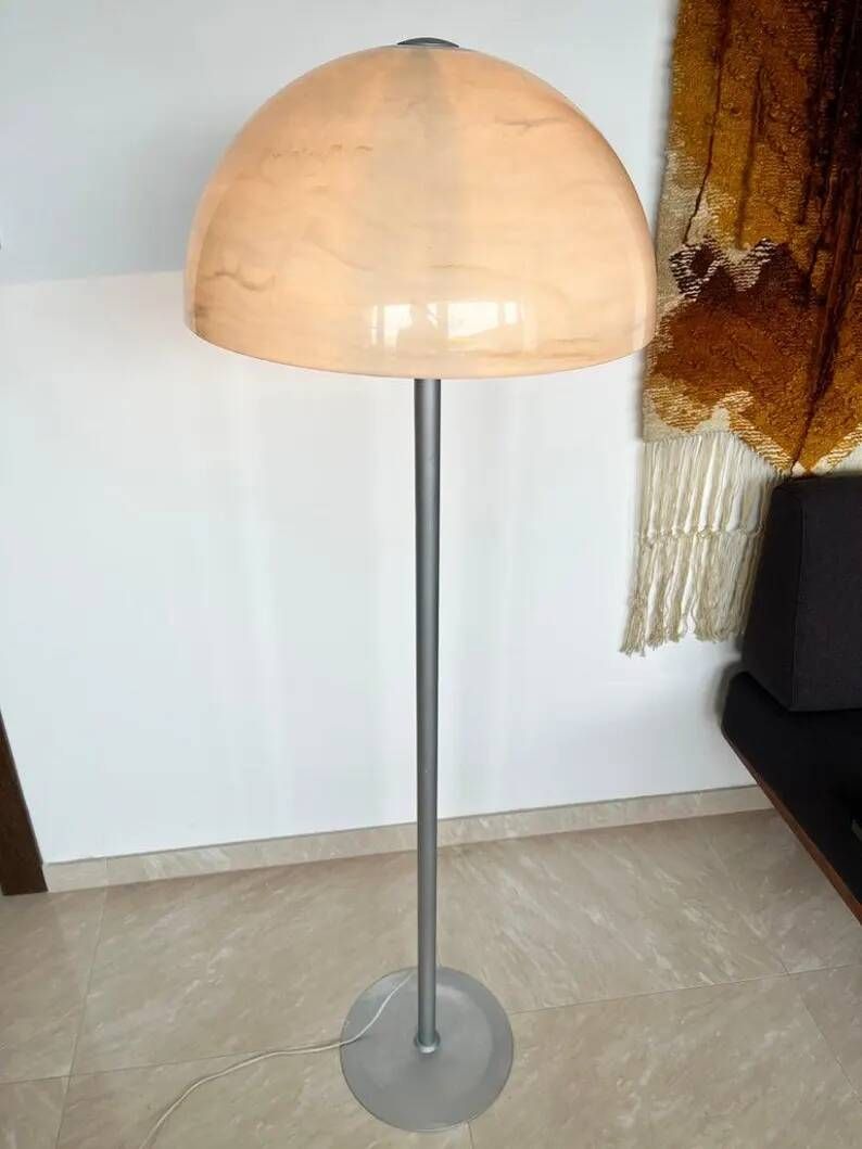 Lampe de sol design des années 1970 "Champignon"