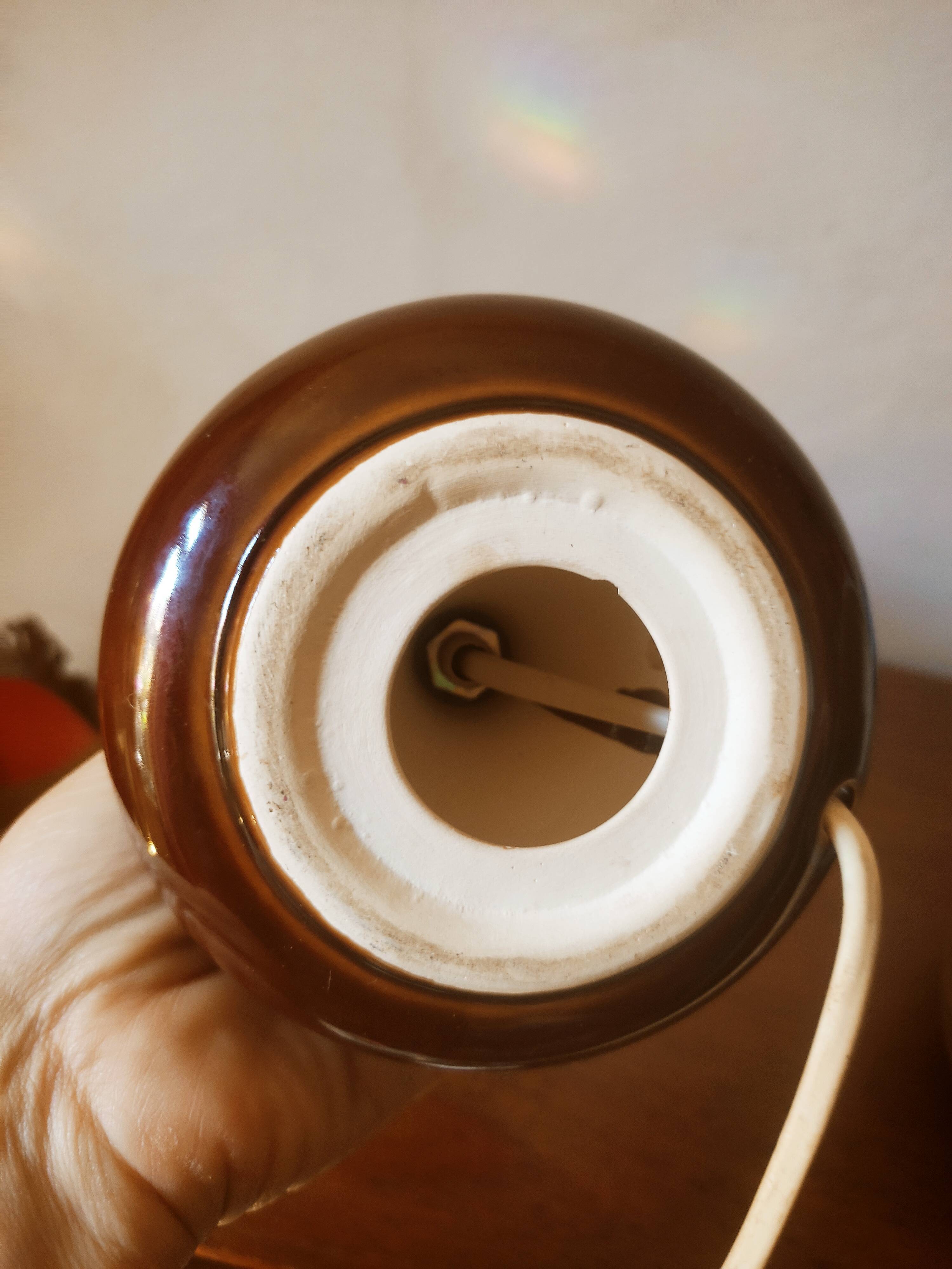 70's ceramic bedside lamp