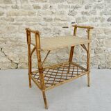 Rattan bedside table from the 60s 70s