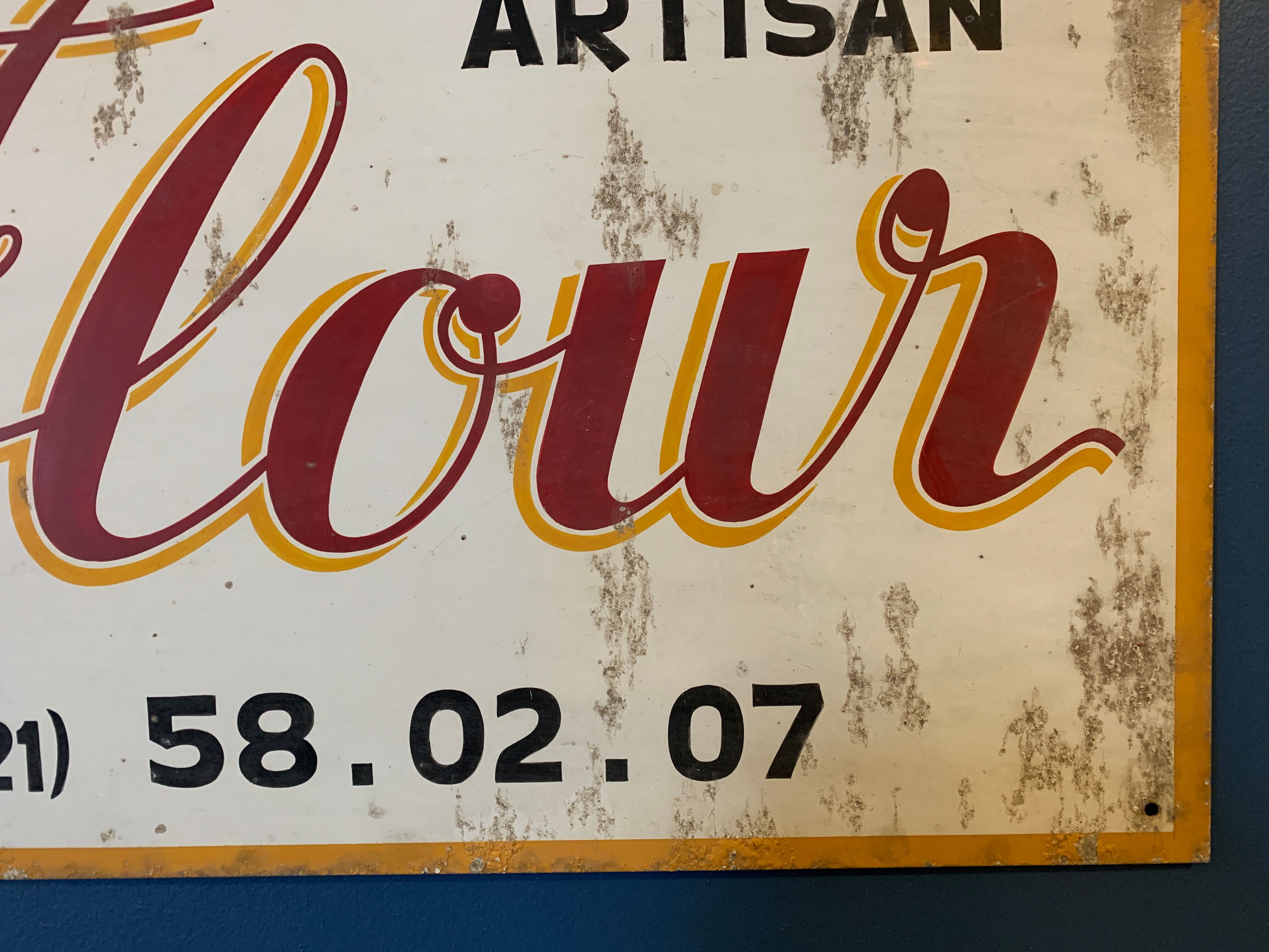 Old paint-glass sheet metal