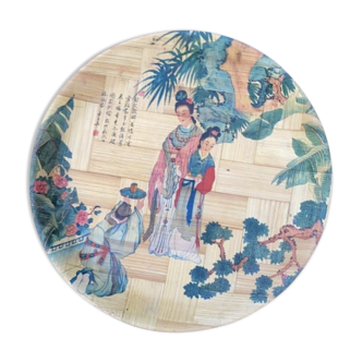 Vintage bamboo tray