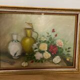 Oil on old canvas