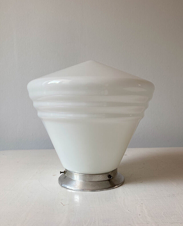 White opaline ceiling lamp