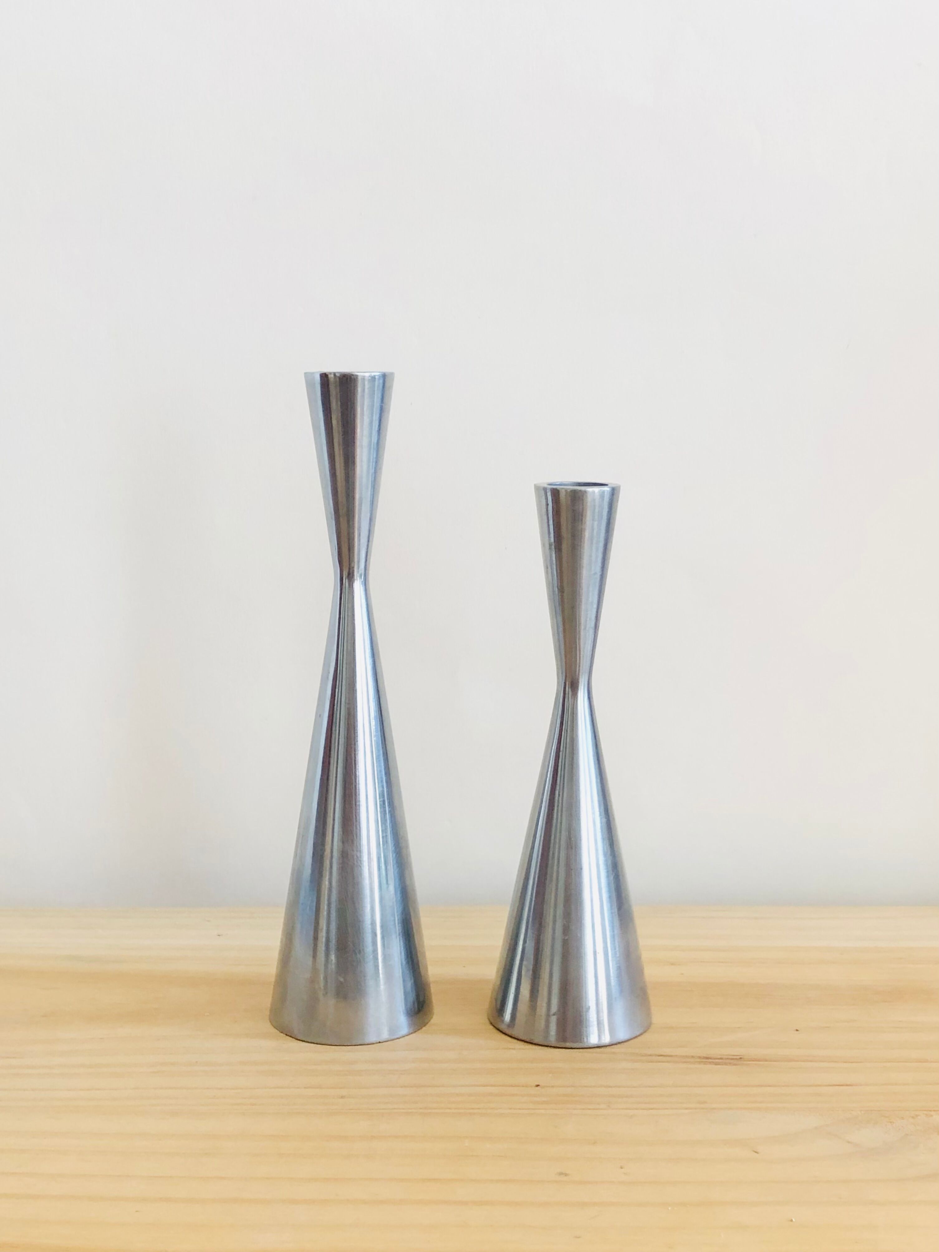 Duo of Diabolo candle holders by Erika Pekkari for Ikea 1990
