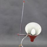 1960s Josef Hurka Red Table Lamp for Lidokov , Czechoslovakia