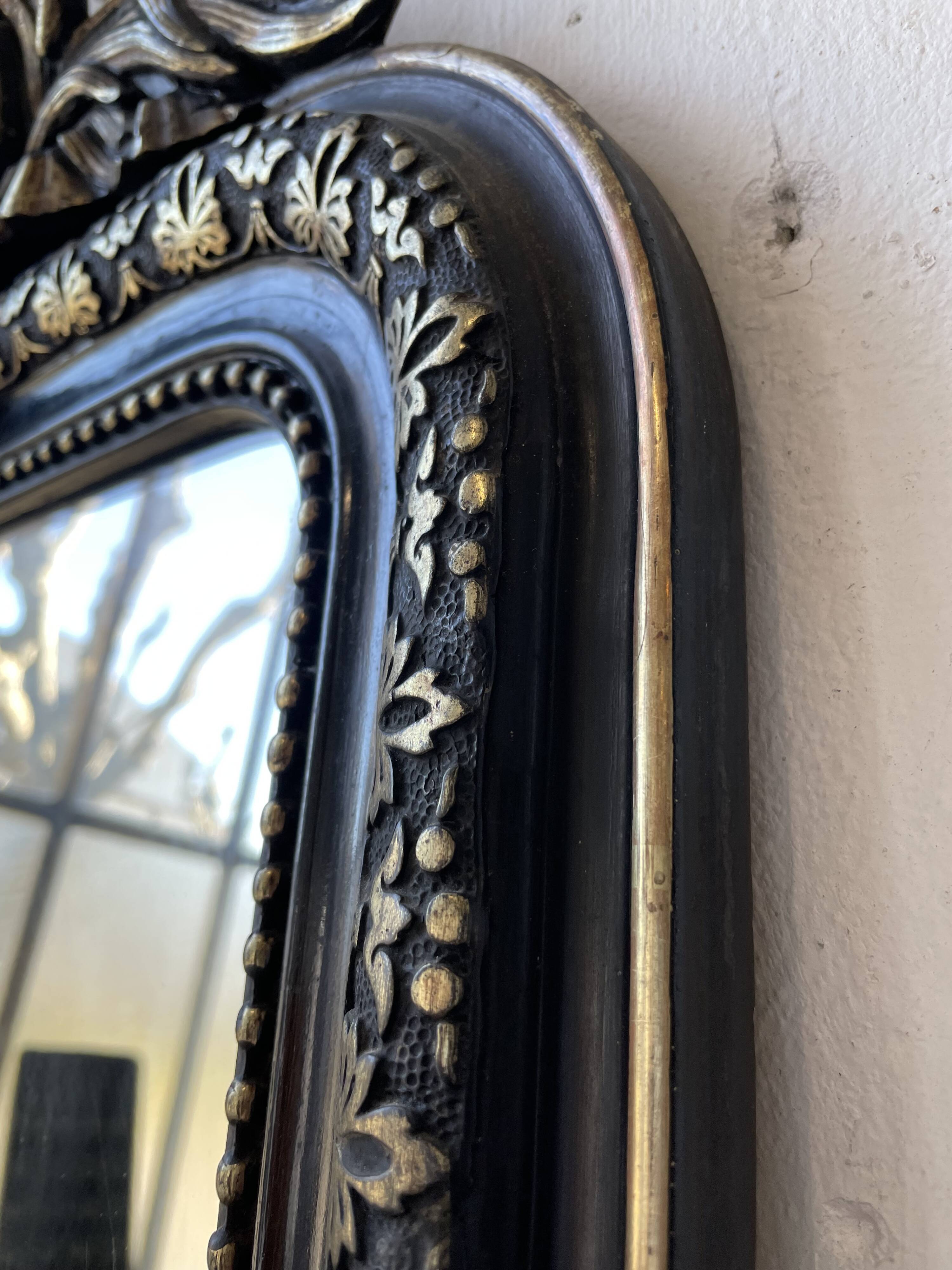 Louis Philippe XXL white mirror 2m