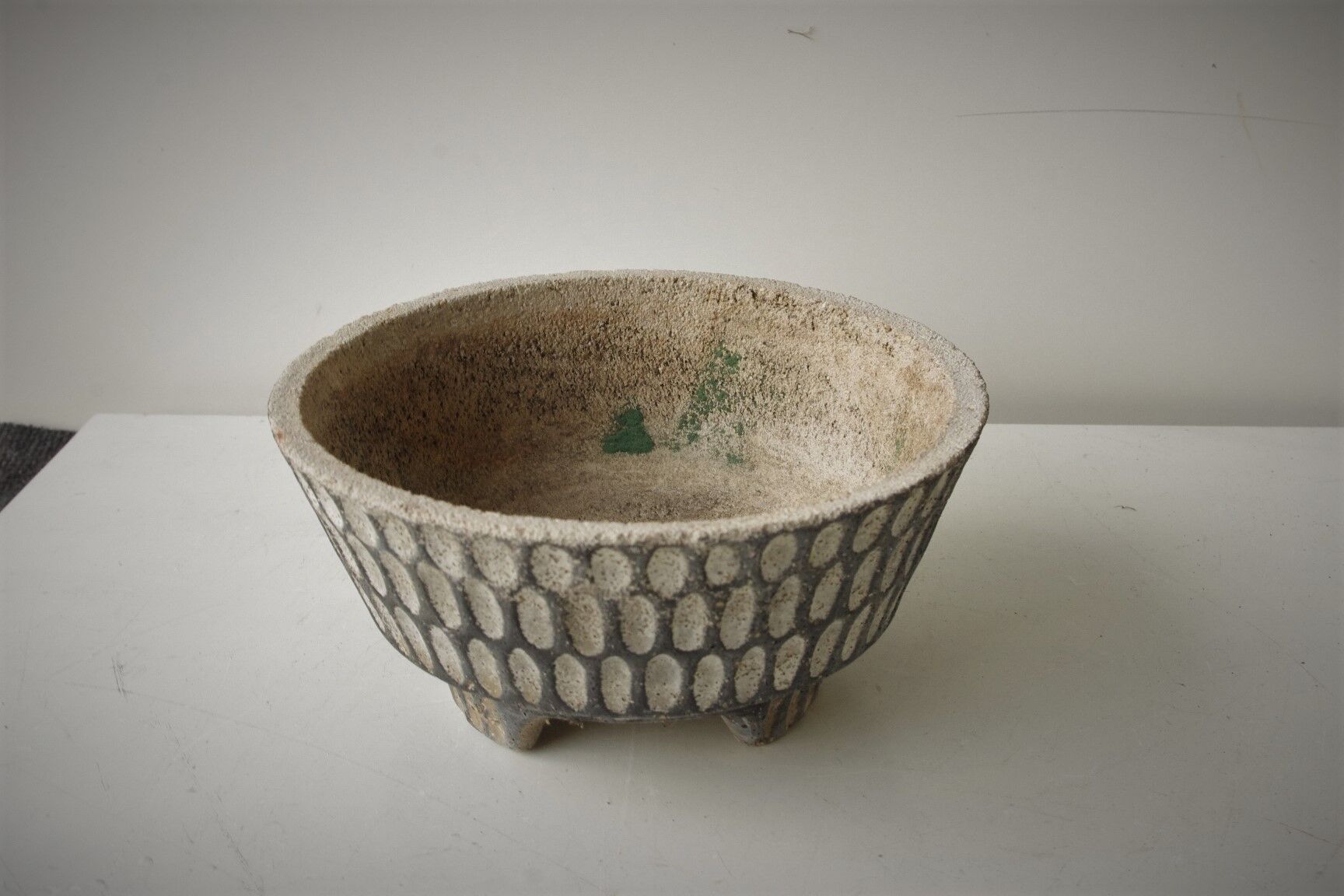 Vintage concrete planter, 1970