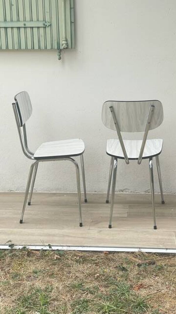 Paire CHAISES Formica VINTAGE
