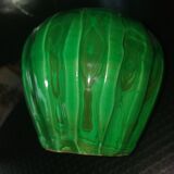 Green ceramic vase with a moist effect around 1930
