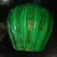 Green ceramic vase with moiré effect, circa 1930