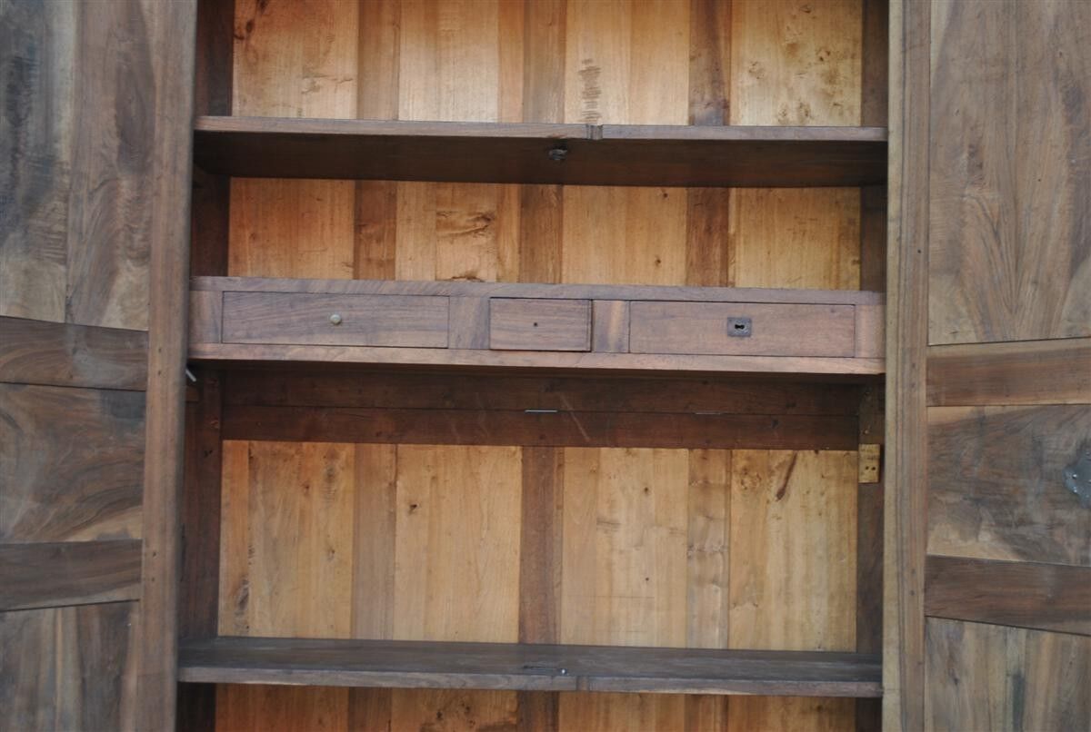 Wardrobe Louis XVI period 18th century mahogany