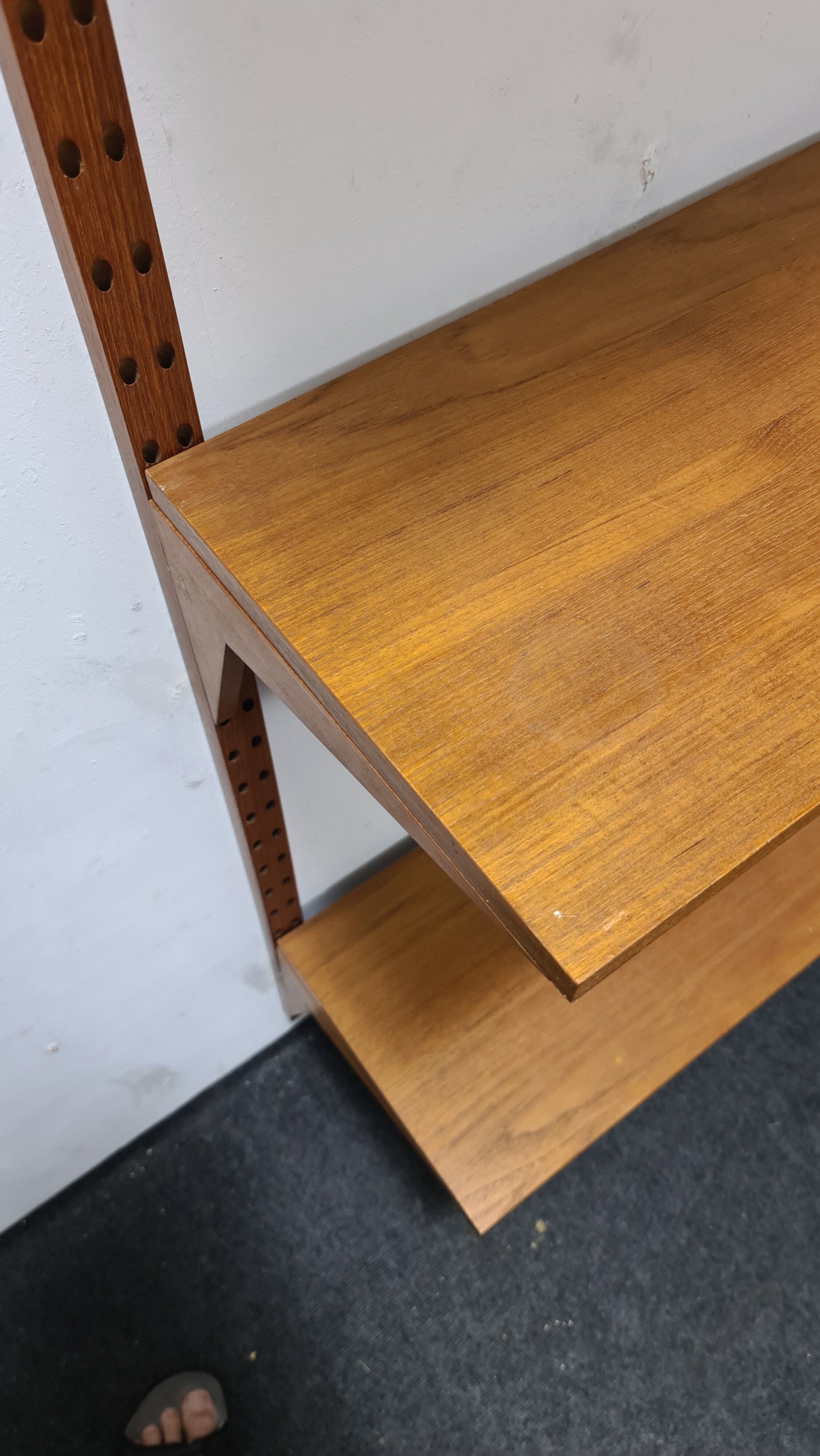 Système de mur en teck vintage par Poul Cadovious