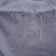 Beautiful cloth scalloped linen and Monogram OP