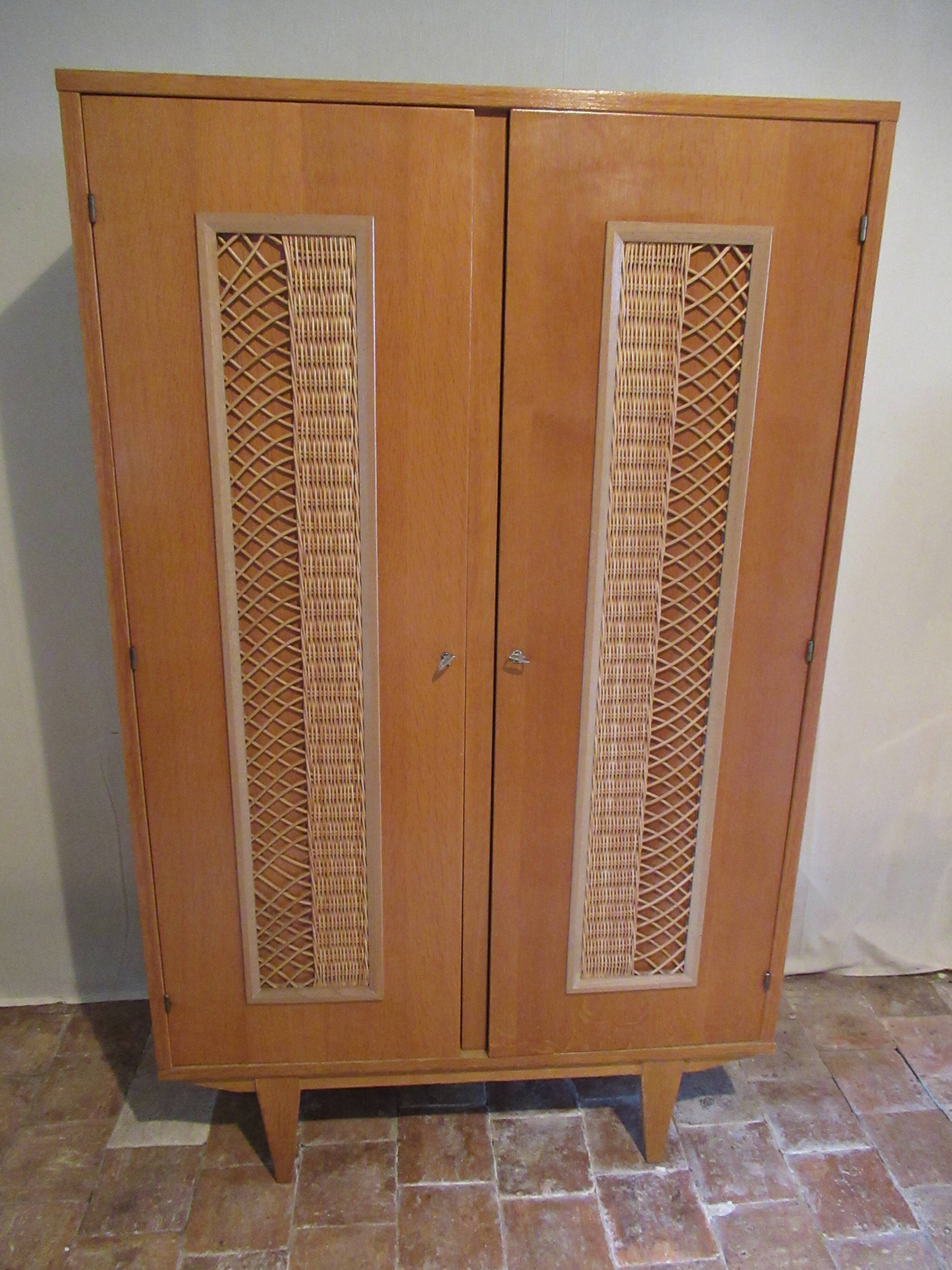 Parisian rattan cabinet