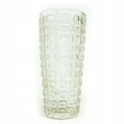 Vulkany vase, mid-century modern, olive soda glass, designed by J.S. Drost, Poland, 1970s