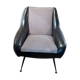 Vintage 50/60s chair leather and fabrics