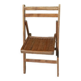 Chaise pliante bois massif