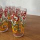 Set of 12 graphic glasses 1970