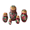 5 Matryoshka Dolls, Wooden Doll, Vintage Matryoshka
