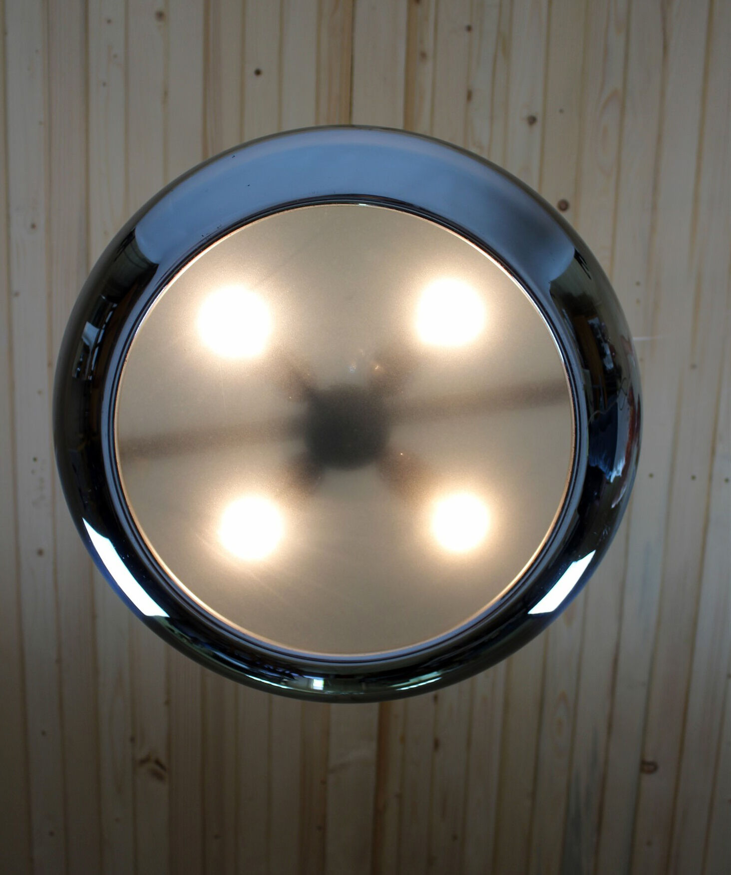 UFO chrome pendant by Josef Hurka for Napako, 1930