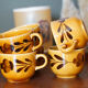 6 cups Sarreguemines Vintage