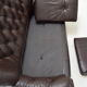 Mid-century Leatherette Two Seat Sofa,1990's.