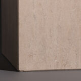 Travertine dining table square