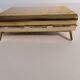 Beautiful art deco cigarette box in gold metal