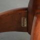 Set of 2 swivel/office chairs with a cognac-coloured cow leather seat