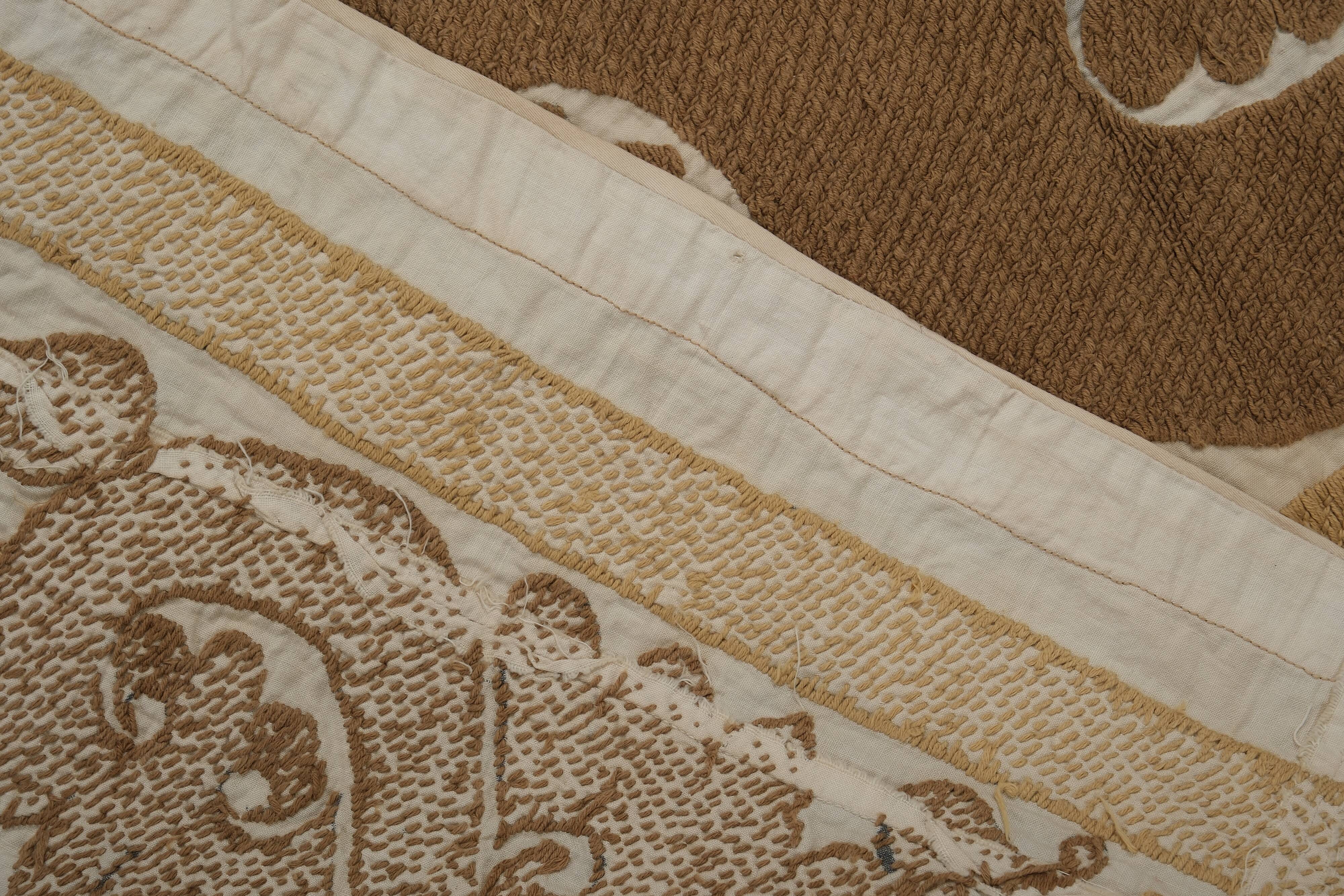 Tapis noué à la main, tapis turc vintage 140x140 cm