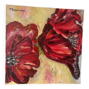 Coquelicots signé Baumes