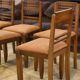 Ensemble de 6 chaises brutalistes 1950’s
