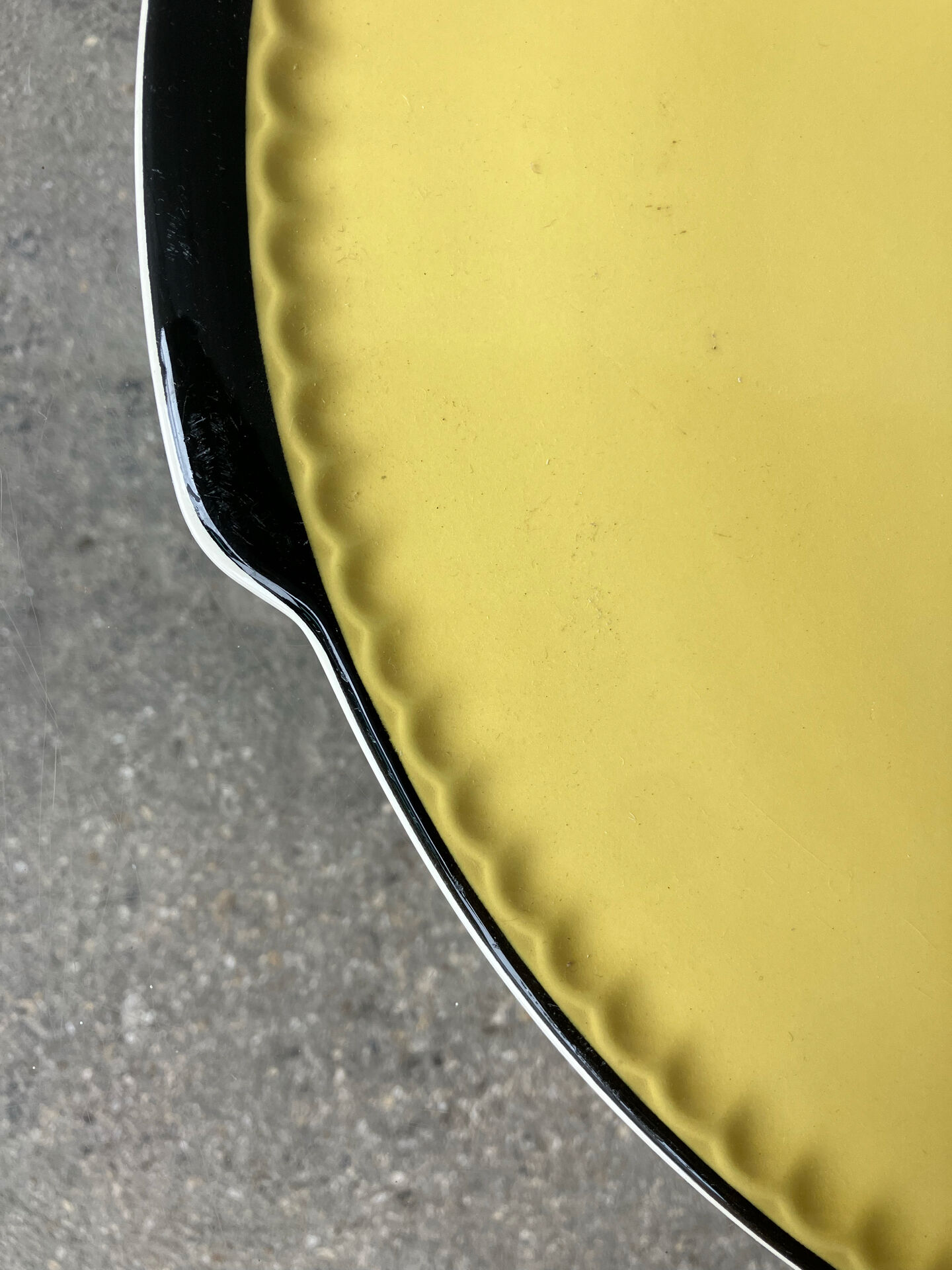 Serving dish Villeroy & Boch Yellow and black 1950s