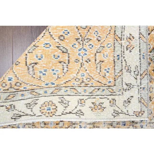 1970s vintage Turkish hand-knotted area rug 114x192