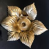 Wall light or ceiling golden leaves