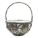 Sugar bowl, postmodernism, silver-plated brass, HEFRA, Poland, 1970s